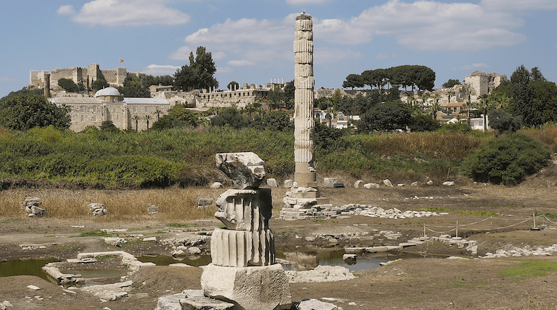 Ruins of the Temple of Artemis, Ephesus, Turkey. Photo Credit: FDV, Wikipedia Commons