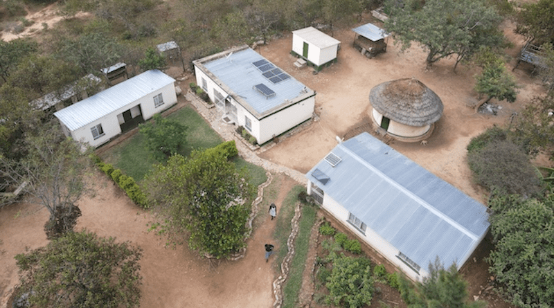 Smallholder farmer Elizabeth Mpofu uses renewable energy to reduce emissions from firewood at her farm in Shashe, Mashava. Credit: Farai Shawn Matiashe/IPS