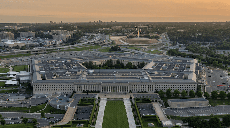 An aerial view of the Pentagon building, Washington, D.C. Photo Credit: Navy Petty Officer 2nd Class Alexander Kubitza, DOD