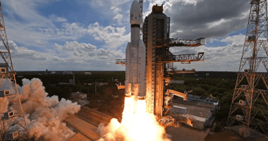 India's Chandrayaan-3 launches from the Satish Dhawan Space Centre in Sriharikota, India. Photo Credit: ISRO