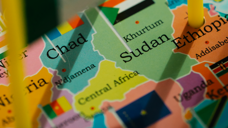 map Africa chad Sudan Ethiopia central Africa Uganda Kenya