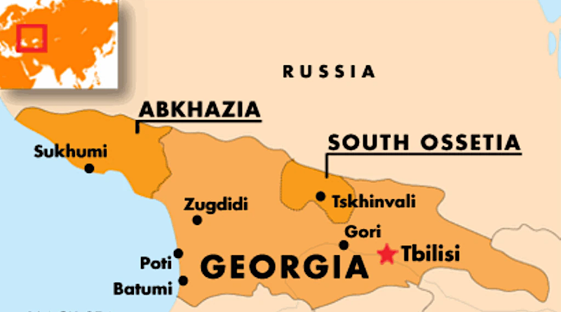 Map of Georgia highlighting locations of Abkhazia and South Ossetia. Source: RFE/RL