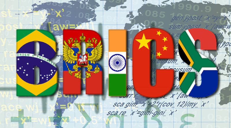 BRICS globe map