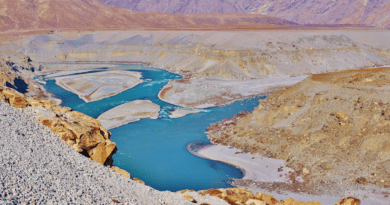 pakistan river landscape drought