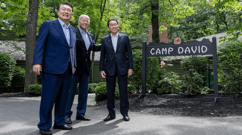 South Korean President Yoon Suk Yeol, President Joe Biden and Japan's Prime Minister Fumio Kishida. Photo Credit: The White House