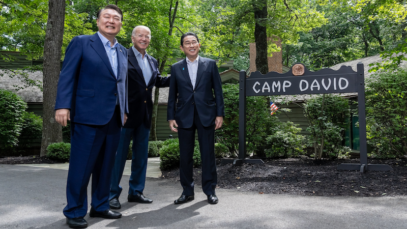 South Korean President Yoon Suk Yeol, President Joe Biden and Japan's Prime Minister Fumio Kishida. Photo Credit: The White House