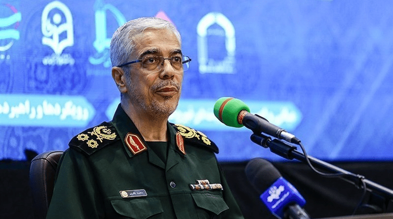 Iran's Major General Mohammad Hossein Baqeri. Photo Credit: Tasnim News Agency