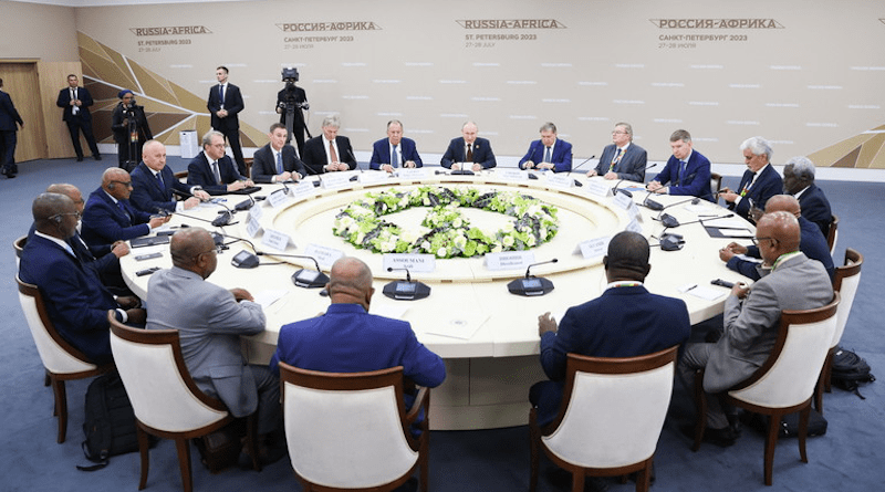 Russia's President Vladimir Putin with African leaders. Photo Credit: Kremlin.ru