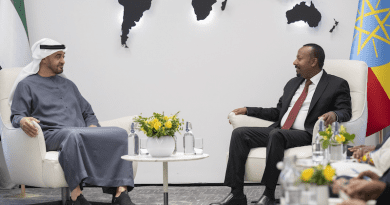 President of the United Arab Emirates and Ruler of Abu Dhabi Sheikh Mohamed bin Zayed Al Nahyan with Ethiopia's Prime Minister Abiy Ahmed Ali. Photo Credit: UAE government, X
