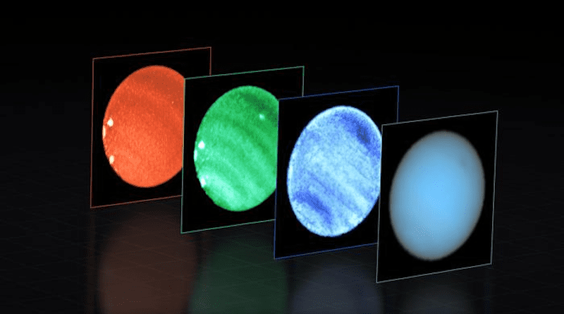 This image shows Neptune observed with the MUSE instrument at ESO’s Very Large Telescope (VLT). CREDIT: ESO/P. Irwin et al.