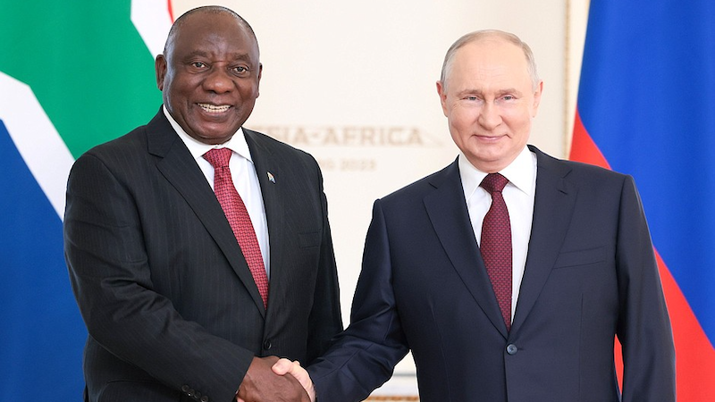 South African President Ramaphosa with President Vladimir Putin during Russia-Africa summit. Photo Credit: Kremlin.ru