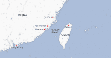 China and Taiwan Strait. Credit: VOA