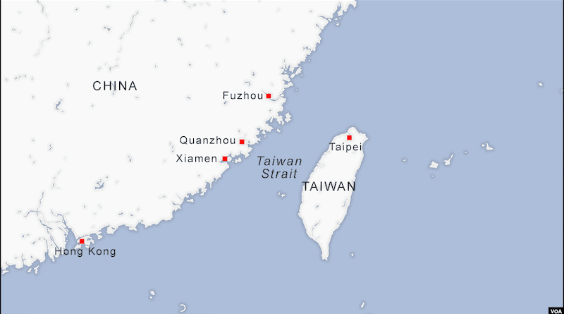 China and Taiwan Strait. Credit: VOA