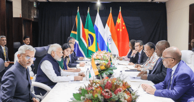 India's PM Narendra Modi in a bilateral meeting with the President of South Africa, Mr. Cyril Ramaphosa at Johannesburg, in South Africa on sidelines of BRICS Summit. Photo Credit: India PM Office