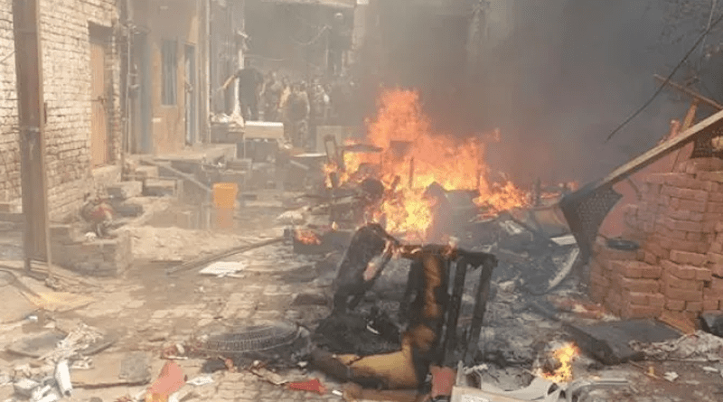 Several mobs attacked Christian communities and set fire to several churches Aug. 16, 2023, in the town of Jaranwala, in Pakistan’s Faisalabad district, after two Christians were accused of defiling the Quran. | Credit: Photo courtesy of Aid to the Church in Need International