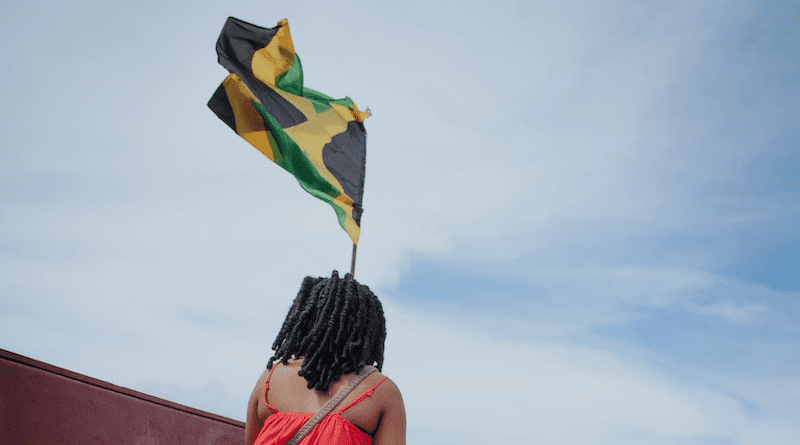 Jamaica Flag Woman