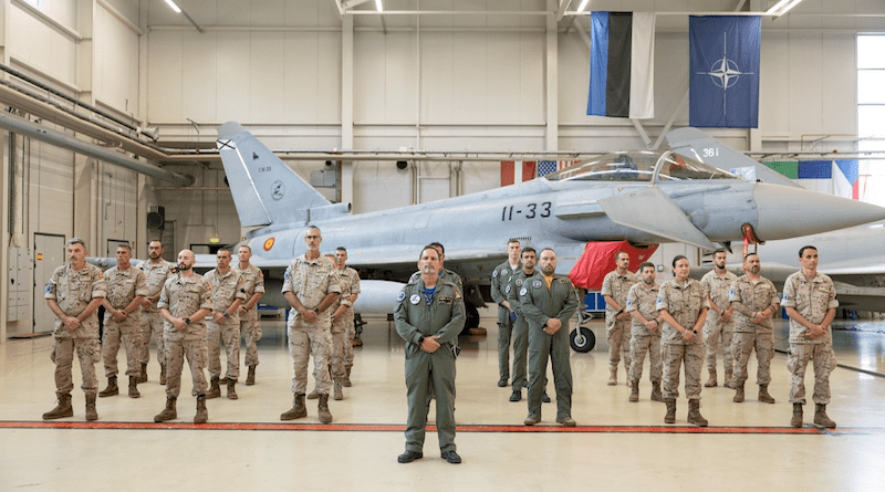 On August 3, Portuguese and Romanian detachments at Šiauliai and the Royal Air Force detachment at Ämari ended their four-month tours safeguarding the airspace of NATO’s Allies on the Baltic Sea and handed the baton to incoming detachments from Italy and Spain, respectively. Photo courtesy of the Lithuanian Air Force