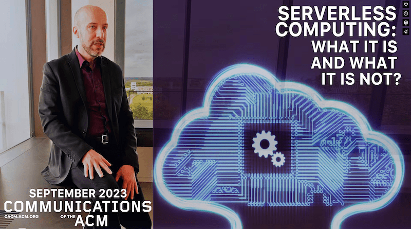 Start image of a video in which Würzburg computer science Professor Samuel Kounev explains what "serverless computing" is – and what it is not. (Screenshot from Vimeo.de / ACM)