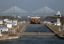 Panama canal ship