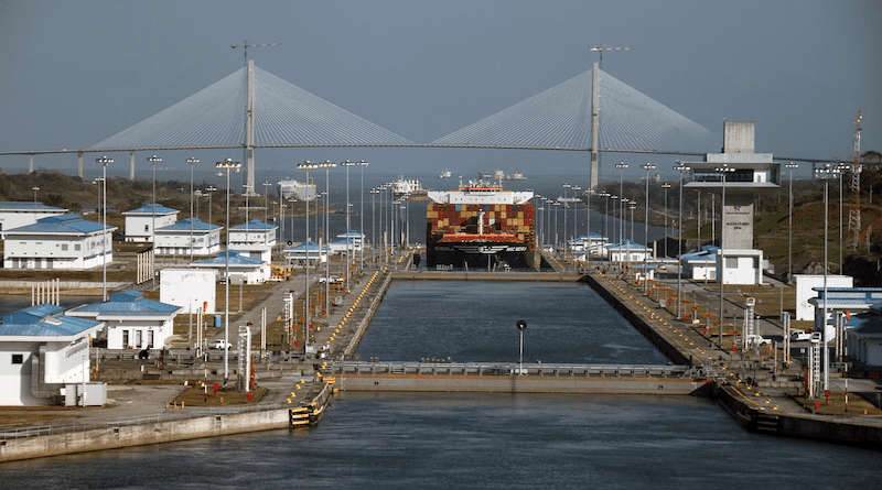 Panama canal ship