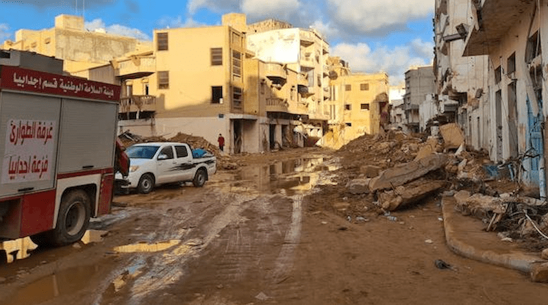 Aftermath of flooding in Libya. Photo Credit: USAR Spain - Photo: 2023