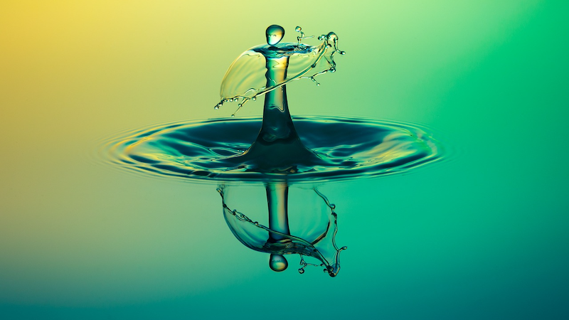 water drop ripple