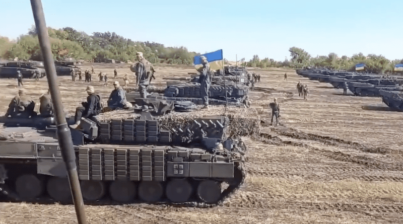 Ukrainian counteroffensive. Photo Credit: Ukraine Defense Ministry video screenshot