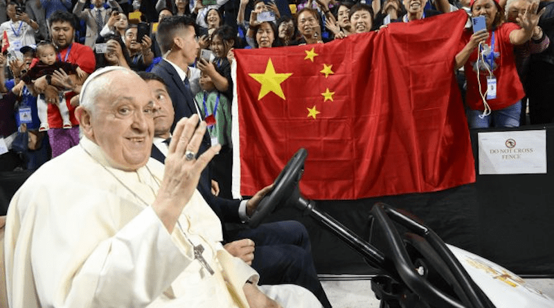 Pope Francis gave a special message to Chinese Catholics at the end of his Mass in Ulaanbaatar, Mongolia on Sept. 3, 2023. | Vatican Media