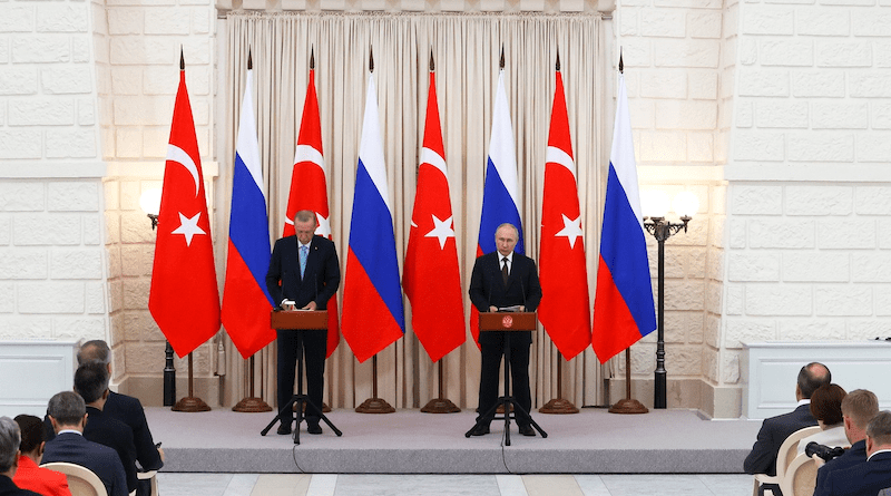 Turkey's President Recep Tayyip Erdogan with Russia's President Vladimir Putin. Photo Credit: Kremlin.ru