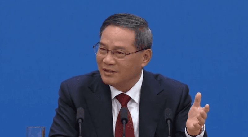 China's Premier Li Qiang. Photo Credit: China News Service, Wikimedia Commons