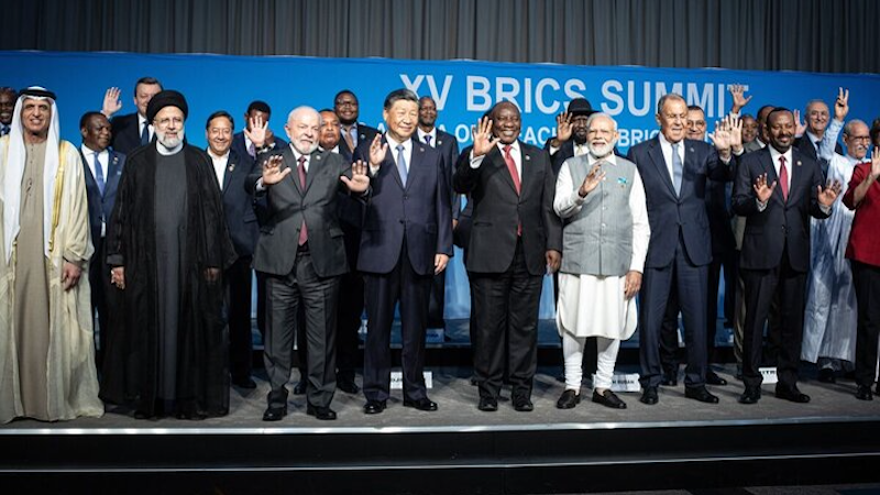Family photo of participants attending XV BRICS Summit. Photo Credit: Mehr News Agency