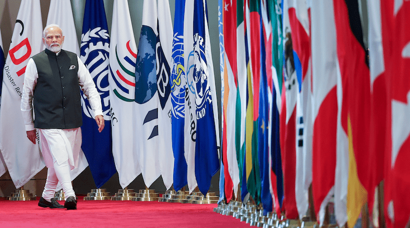 India's Prime Minister Narendra Modi at G20 Summit in New Delhi. Photo Credit: India PM Office