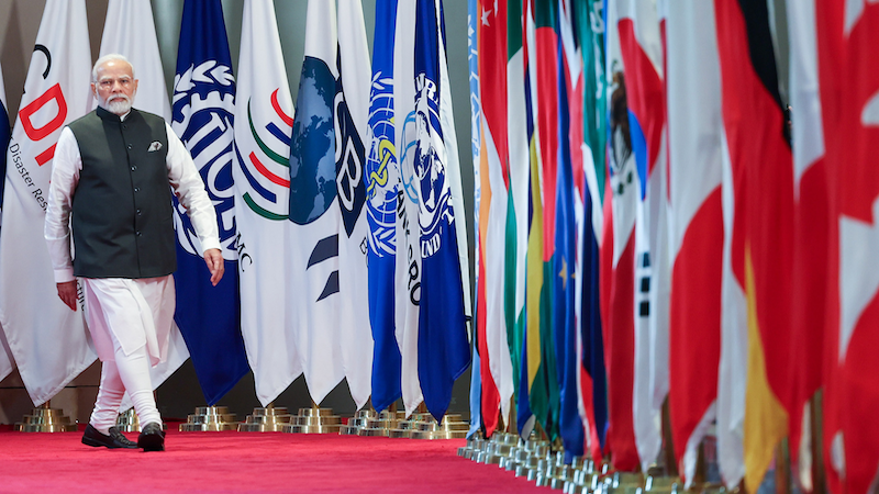 India's Prime Minister Narendra Modi at G20 Summit in New Delhi. Photo Credit: India PM Office