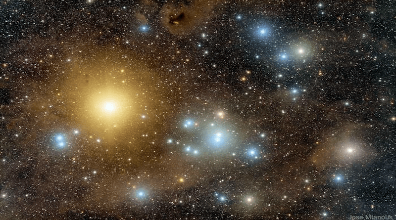 Image of the Hyades star cluster CREDIT: Jose Mtanous