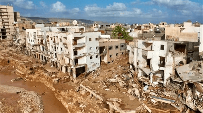 Aftermath of flooding in Libya. Photo Credit: Tasnim News Agency