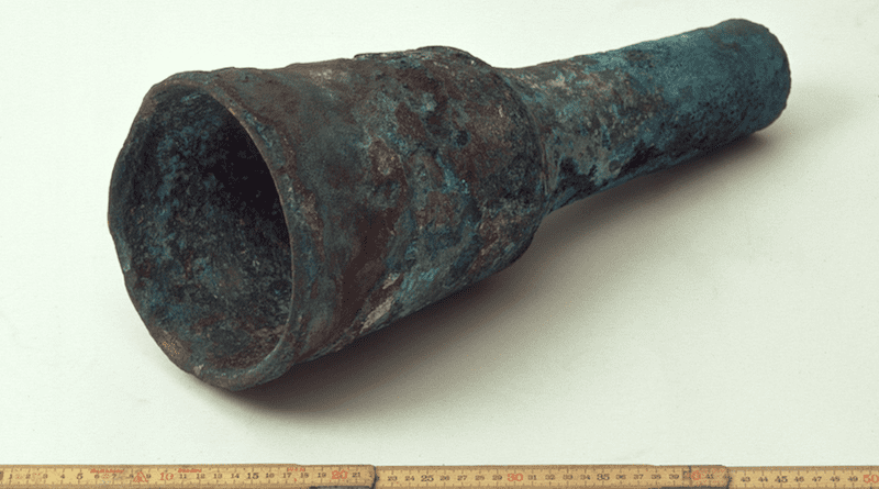 The Marstrand Cannon – a unique 14th century shipboard cannon. Photo: Bo Niklasson/Bohusläns museum.