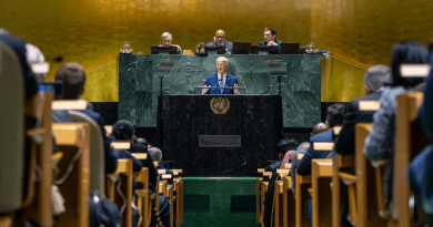 President Joe Biden addresses the 78th United Nations General Assembly in New York, Sept. 19, 2023. Photo Credit: The White House