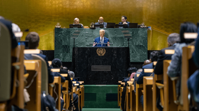 President Joe Biden addresses the 78th United Nations General Assembly in New York, Sept. 19, 2023. Photo Credit: The White House