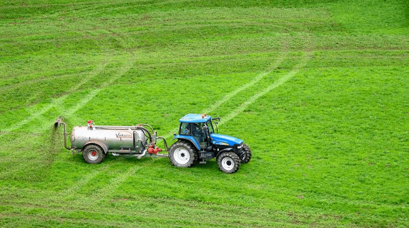 Producing the fertilizer urea using electrified synthesis could both denitrify wastewater while enabling low-carbon-intensity urea production. CREDIT: Etienne Girardet