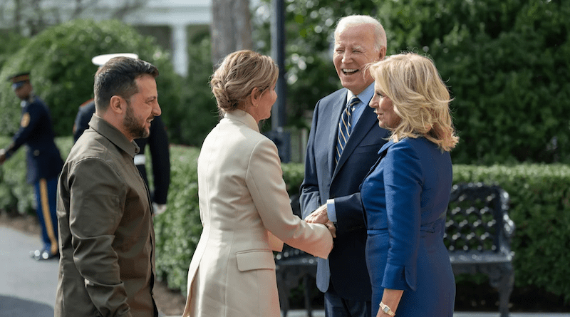 President of Ukraine Volodymyr Zelenskyy and First Lady Olena Zelenska with US President Joe Biden and First Lady Jill Biden. Photo Credit: The White House