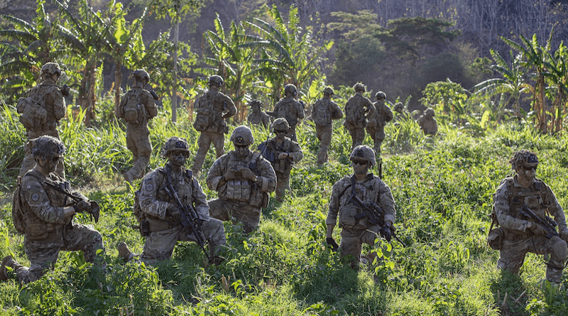 U.S. Army and Australian defense force soldiers conduct a combined-arms, live-fire exercise during Super Garuda Shield in Indonesia, Sept. 11, 2023. Photo Credit: Army Sgt. 1st Class Austin Berner