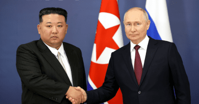 Chairman of State Affairs of the Democratic People’s Republic of Korea Kim Jong-un with Russia's President Vladimir Putin. Photo Credit: Kremlin.ru