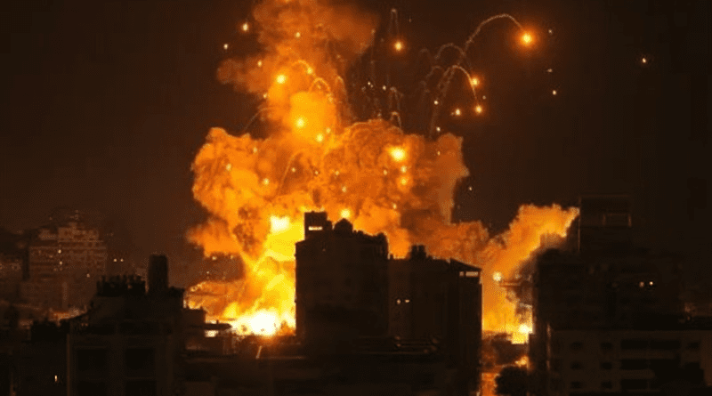 Bombing in Gaza. Photo Credit: Tasnim News Agency