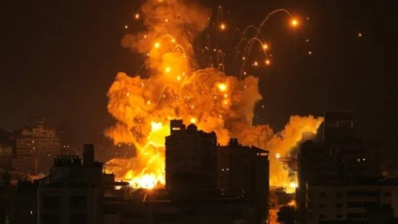 Bombing in Gaza. Photo Credit: Tasnim News Agency