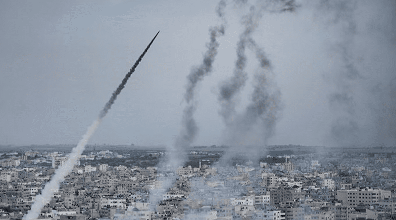 Hamas launches rockets on Israel. Photo Credit: Tasnim News Agency