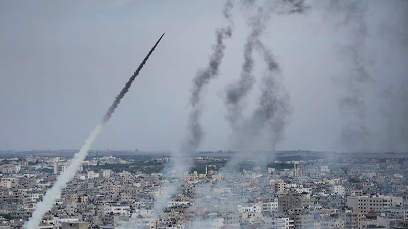 Hamas launches rockets on Israel. Photo Credit: Tasnim News Agency