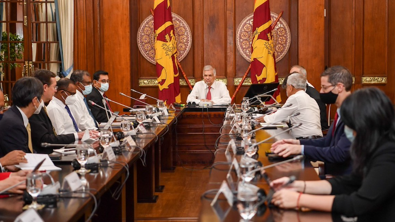 Sri Lanka's President Ranil Wickremesinghe. Photo Credit: Ranil Wickremesinghe’s Twitter Account