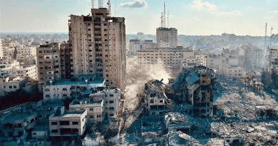 View of Gaza following fighting between Israel and Hamas. Photo Credit: Tasnim News Agency
