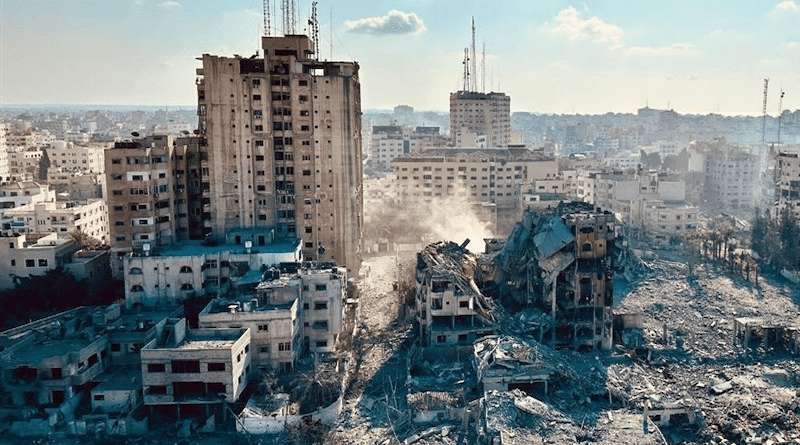 View of Gaza following fighting between Israel and Hamas. Photo Credit: Tasnim News Agency