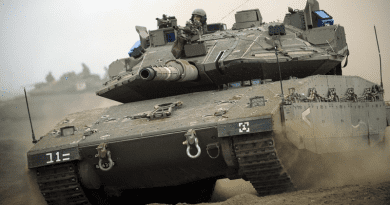 File photo of an Israeli tank. Photo Credit: Michael Shvadron, Israel Defense Forces, Wikipedia Commons